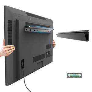 lot 4648 image: No Drill Drywall TV Mount, No Stud TV Wall Mount for 32-75 Inch Most Brand TVs up to 150lbs, Easy Install no Stud Studless TVs Wall Mount