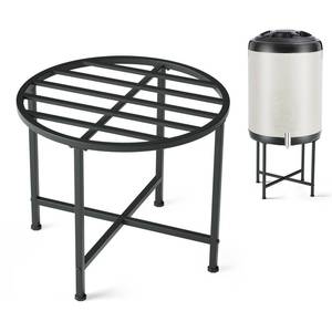 lot 4652 image: IEzonk Heavy Duty Stainless Steel Rain Barrel Stand,Rain Water Collection Barrel Stand Suitable for 455055 Gallon Plastic Outdoor Rain Barrel
