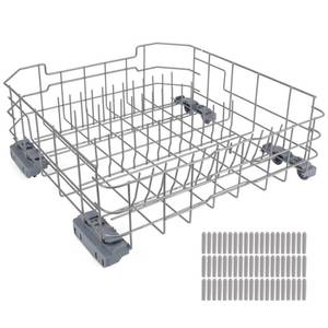 lot 4745 image: WD28X34744 WD28X26099 Dishwasher Lower Rack Compatible with GE Dishwashers