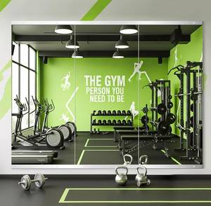lot 4747 image: FICTOR Home Gym Mirror for Wall, 50x25x3 PCS Large Workout Mirrors with Tempered Glass, Full Length Frameless Body Mirror for Garage, Dance, Yoga, Bedroom