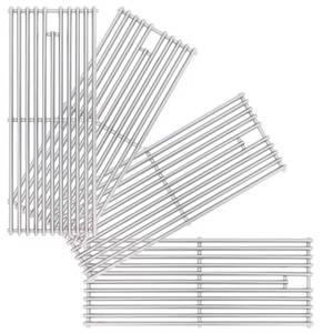 lot 4780 image: Upgrade 4 Pack 18 x 7-38 Heavy Duty Stainless Steel Triangle Solid Rod BBQ Cooking Grill Grate Replacement Parts for Blaze Grill 3, 4, 5 Burner Grill Models, 5 Models Blaze And More