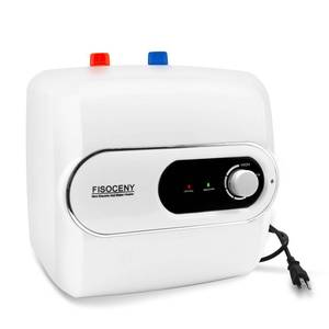 lot 4783 image: Fisoceny 4 Gallon Tank Water Heater Under Sink Instant Hot Water 1500w 120V,Kitchen Under Counter RV Small Hot Water Heater with Release Valve 3-Way Diverter Vavle,12 NPT White