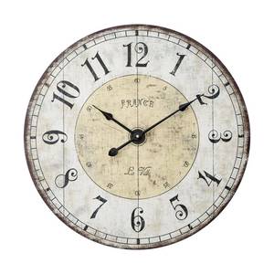 lot 4801 image: MODE HOME 24 Inch Large Wall Clock, Rustic Round Farmhouse Wall Clocks for Living Room Decor, Silent Non-Ticking Battery Operated Clock with Large Numerals, Vintage Oversized Decorative Wall Clock