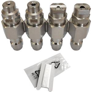 lot 4863 image: Pressure Washer Nozzle,Jrod 4 Way Washing Tip Holder for 4 GPM Pressure Washer,J Rod Soft Wash System Nozzle 14 Quick Connect 0° 25°