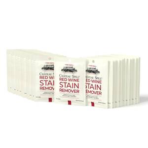 lot 4877 image: Chateau Spill Wine Stain Remover Spray - On-the-Go Wine Spill Cleaner - EPA Safer Choice Certified Carpet & Upholstery Cleaner - No Added Phosphates Laundry Stain Remover Spray - 4 Fl Oz, Pack of 25
