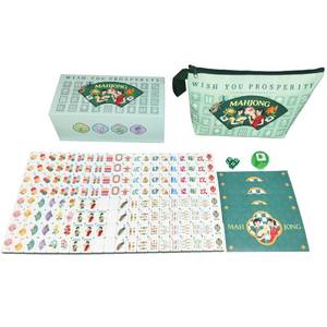 lot 4909 image: XuMoZC American Mahjong Classical Chinese Design Set 1.2-inch 160 Acrylic High-Grade Mah-Jongg Tiles