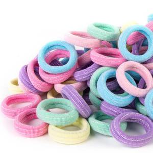 lot 4928 image: Qarwayoc Mini Hair Ties for Baby Girls, Seamless Kids Girls Hair Ties Bands, Soft Small Baby Ponytail Holders, Toddler Elastic Hair Holders No Damage, 5 Colors