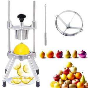 lot 5558 image: Commercial Lemon Cutter 4-Section with V-Shaped 420 Stainless Steel Blades��Easy Wedger Stainless Steel Blade Fruit Lime Slicer NSF Certified Easy-to-Use for Bar Restauran