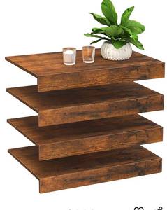 lot 5573 image: Wire Shelf Covers, 4 PCS 23.8 W x 16 D Wood Wire Rack Covers Overlay Topper for Pantry, Closet, Laundry Room