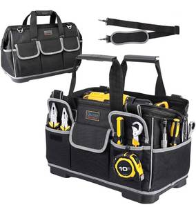 lot 5616 image: Tool Bag, Ounic 20 Inch Large Tool Tote Bag Heavy Duty With Waterproof Molded Base