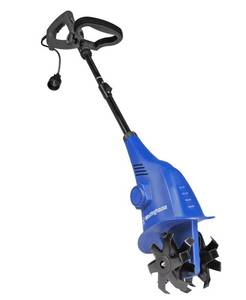 lot 5632 image: Westinghouse 6-Inch, 2.5 Amp Corded Electric Mini Tiller Cultivator for Gardening, Lightweight, 4 Steel Blades