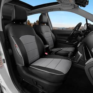 lot 5637 image: Ranaya Custom Fit Seat Covers for Subaru Forester 2019��2024(2.5i, Premium, Sport, Limited, Touring) & 2022��2026 Wilderness,Full Set Front & Rear, Waterproof Leatherette, Pet & Kid Friendly(Black&Grey)