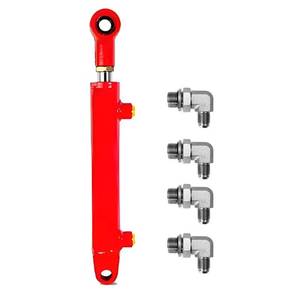 lot 5640 image: RHKING 1.5x8 Hydraulic Cylinder 2 Ton Double Acting Welded Hydraulic Cylinder 1.5 Bore x 8 Stroke with 38 JIC 37°(916-18 Thread) Hydraulic End Connectors Maximum Thrust Force 4410lbs
