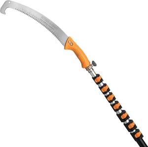 lot 5671 image: 5-30 ft Pole Saw for Tree Trimming  Manual Telescopic Long Pole Tree Trimmer  Tree Trimming Saw with Extension Pole  The Ultimate Telescoping Palm Tree Pruner Long Pole Saw
