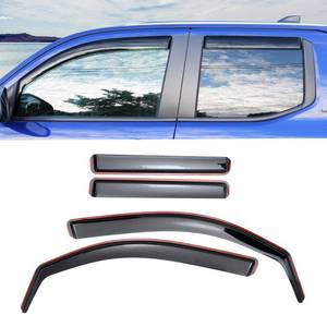 lot 5682 image: Zekzoop Visor Rain Guards Compatible with 2024 2025 2026 Toyota Tacoma Front and Rear In-Channel Window Visors Wind Deflectors Weather Shield Tacoma 5 Seats Double Cab Accessories (Not for 24 TRD OR)
