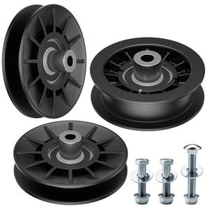 lot 5719 image: 532194326 V-Groove Idler Pulley and 532194327 Flat Idler Pulley Kit Compatible with Husqvarna Riding Lawn Mowers, Replaces 280-6630, 194327, 705080, 13179, 705079, 194326, 280-6590, 194326