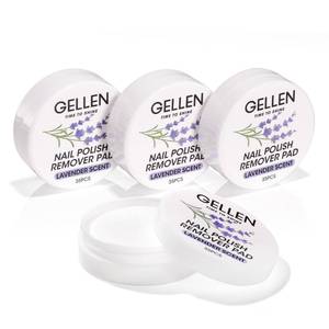 lot 5803 image: Gellen Nail Polish Remover Pads, Perfect for Travel, Outdoor  Non-Acetone, Jojoba & Vitamin E  140pcs Lavender Scent Wipes For Finger Toe Nails, No Leakage, Looks Dry But Works, Not for Gel Polish
