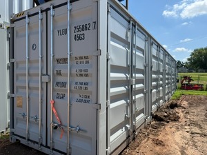 lot 7100 image: First Use 40ft High Cube Container with 4 Side Doors (YLEU2558627)