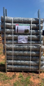lot 7180 image: Unused KJ Metal Galvanized Field Fence Roll 4x100ft (K1230)- One Roll Only
