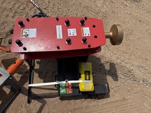 lot 7213 image: Unused Raytree Skid Steer Post Pounder (RMPP680)