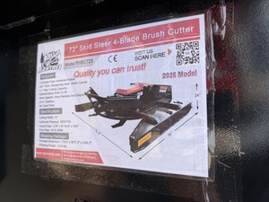 lot 7222 image: Unused Raytree 72in Brush Cutter Upgraded (RHBC72S)