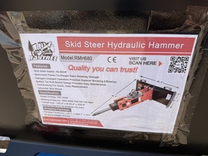 lot 7229 image: Unused Raytree Hydraulic Hammer (RMH680)