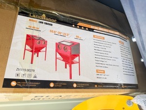lot 7291 image: Unused Landhonor 60 Gallon Portable Sand Blasting Cabinet (LHR-SBC60)