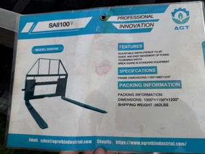 lot 7135 image: Unused MOWER KING Skid Steer Pallet Fork (SA) - 48 Inch Forks