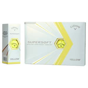 lot 62355 image: Callaway Supersoft 2021 Golf Balls  Yellow  12 Pack