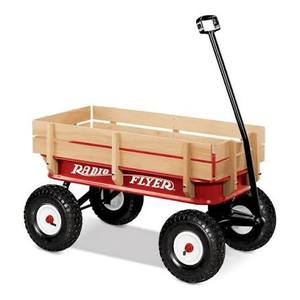 lot 62384 image: Radio Flyer All-Terrain Steel & Wood Wagon