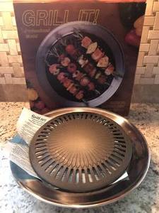 lot 62388 image: Grill It Professional Model Indoor Smokeless Stove Top Grill