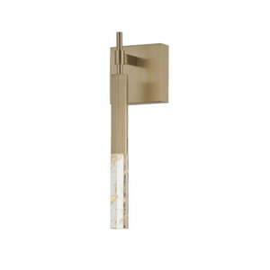 lot 17522 image: E11030-95GLD ET2 Lighting Diaphane, 5W 1 LED Wall Sconce, 15.75 Inches Tall and 4.75 Inches Wide-Gold Finish