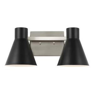 lot 17527 image: Sea Gull Towner 2-Light Bathroom Vanity Light in Black