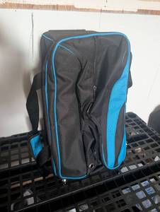 lot 4003 image: Black Blue DJ Equipment Carry Bag with Shoulder Strap