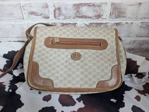 lot 4010 image: River Island Monogram Shoulder Bag with Adjustable Strap