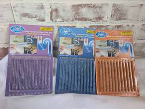 lot 5001 image: Sani Sticks Drain Cleaning Sticks Lot of 3 Packs
