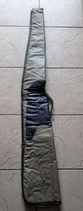lot 5200 image: Padded Leather Gun Bag Rifle Case with Fleece Lining - 46-48 in