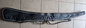 lot 5201 image: Black Leather Rifle Gun Bag - 52 in