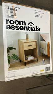 lot 2004 image: Room Essentials Nightstand 25.5 in H x 18.75 in W x 18.75 in D