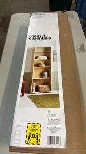 lot 2012 image: Room Essentials 5-Shelf Bookcase 71.8 in H x 24.1 in W x 11.8 in D
