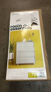 lot 2015 image: Room Essentials Modern 4-Drawer Dresser 32.1 x 19.1 x 39.4 inches