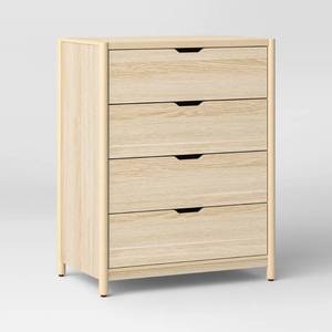 lot 2017 image: Scandi 4 Drawer Dresser Natural - Room Essentials