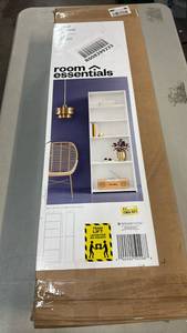 lot 2039 image: Room Essentials 5-Shelf Bookcase 71.8 in H x 24.1 in W x 11.8 in D White