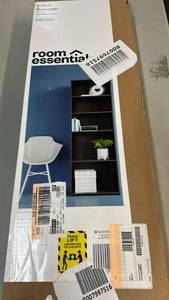 lot 2041 image: Room Essentials 5-Shelf Bookcase Black Finish