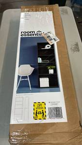 lot 2042 image: Room Essentials 5-Shelf Bookcase Black 71.8 in H x 24.5 in W x 11.8 in D