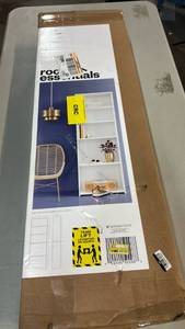 lot 2044 image: 5-Shelf Bookcase White Finish 24.5 in W x 71.8 in H x 11.8 in D