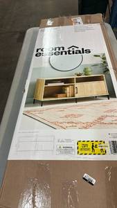 lot 2047 image: Room Essentials Mixed Material TV Stand 28 in W x 16 in H