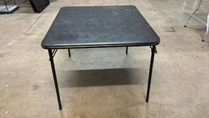 lot 2050 image: Lifetime Peakform 34 x 34 Folding Table
