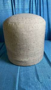 lot 3030 image: Speckled Pouf Ottoman Speckled Beige- Room Essentials