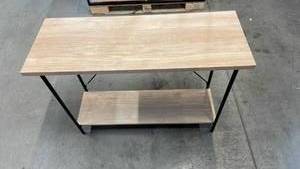 lot 3041 image: Wood and Metal Console Table Natural - Room Essentials